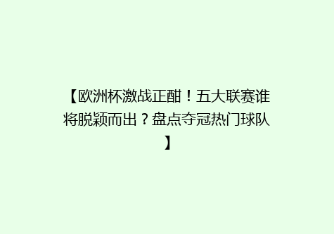 【欧洲杯激战正酣！五大联赛谁将脱颖而出？盘点夺冠热门球队】